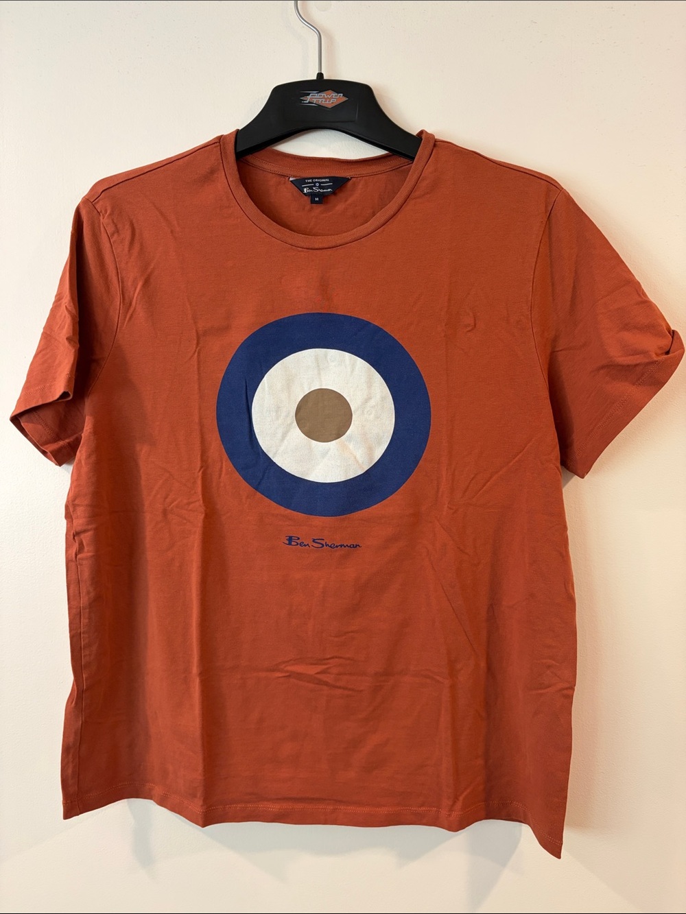 Ben Sherman Rust Short Sleeve Tee with Bullseye Graphic